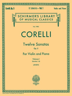 CORELLI - 12 SONATAS OP 5 VOL 1 VIOLIN/PIANO