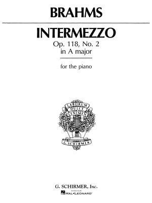 BRAHMS - INTERMEZZO A MAJOR OP 118 NO 2 PIANO
