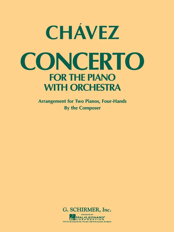 CHAVEZ - CONCERTO FOR PIANO 2P4H