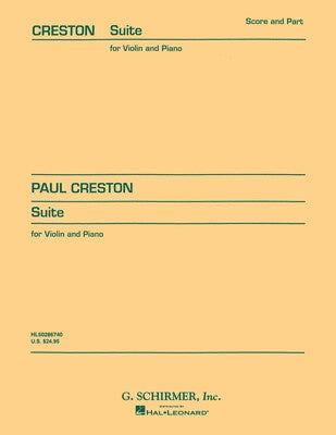 CRESTON - SUITE FOR VIOLIN/PIANO