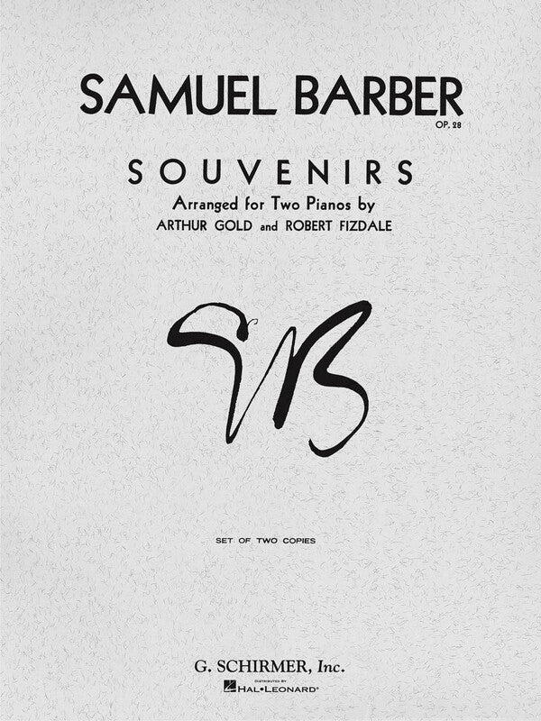 BARBER - SOUVENIRS ARRANGED FOR 2 PIANOS