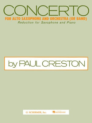 CRESTON - CONCERTO OP 26 ALTO SAX/PIANO