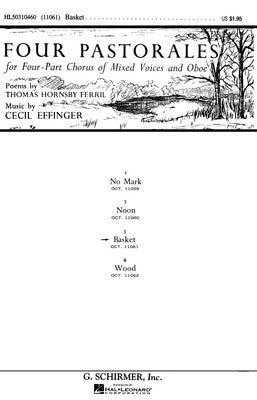 BASKET FROM FOUR PASTORALES SATB/OBOE A CAPPELLA