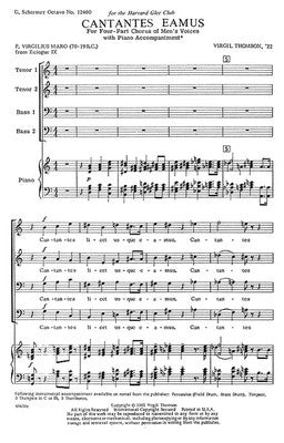 CANTANTES EAMUS TTBB/PIANO