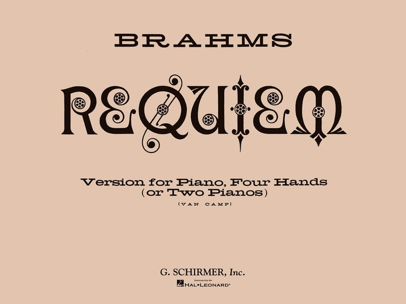 BRAHMS - REQUIEM OP 45 FOR PIANO DUET