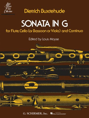 BUXTEHUDE - SONATA IN G FLUTE/CELLO/PIANO