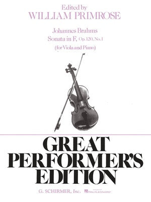 BRAHMS - SONATA F MAJOR OP 120 NO 1 FOR VIOLA/PIANO