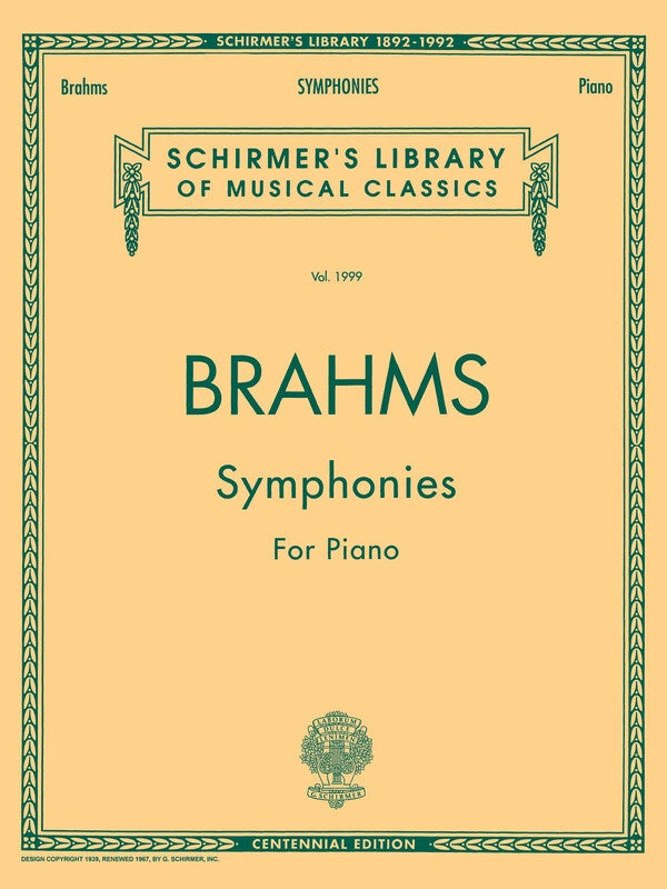 BRAHMS - SYMPHONIES FOR PIANO