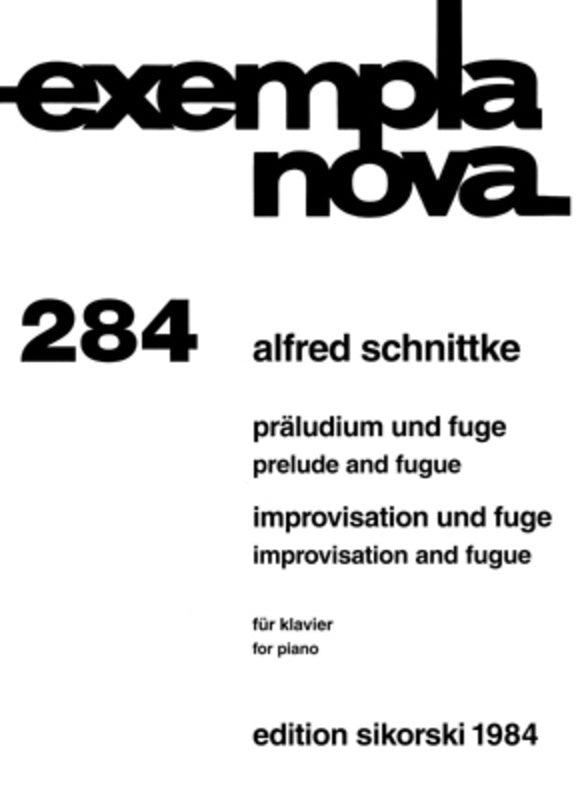 IMPROVISATION AND FUGUE PIANO SOLO