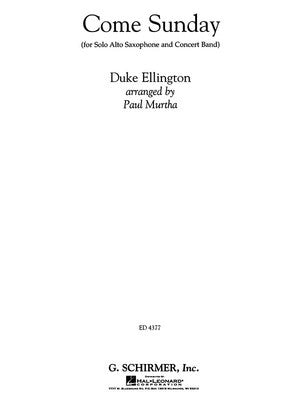 COME SUNDAY ALTO SAX/CB3 SCORE