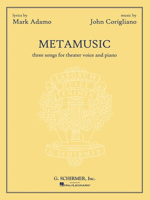 CORIGLIANO - METAMUSIC 3 SONGS FOR THEATER VOICE/PIANO