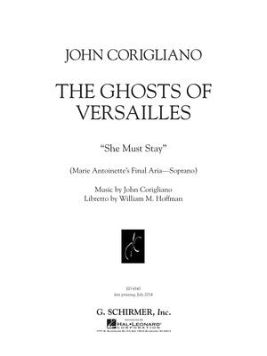 CORIGLIANO - SHE MUST STAY SOPRANO/PIANO