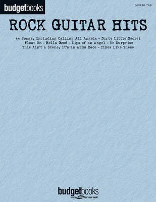BUDGET BOOKS ROCK GUITAR HITS GUITAR TAB