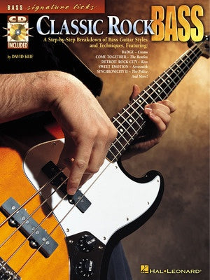 CLASSIC ROCK BASS SIG LICKS BK/CD