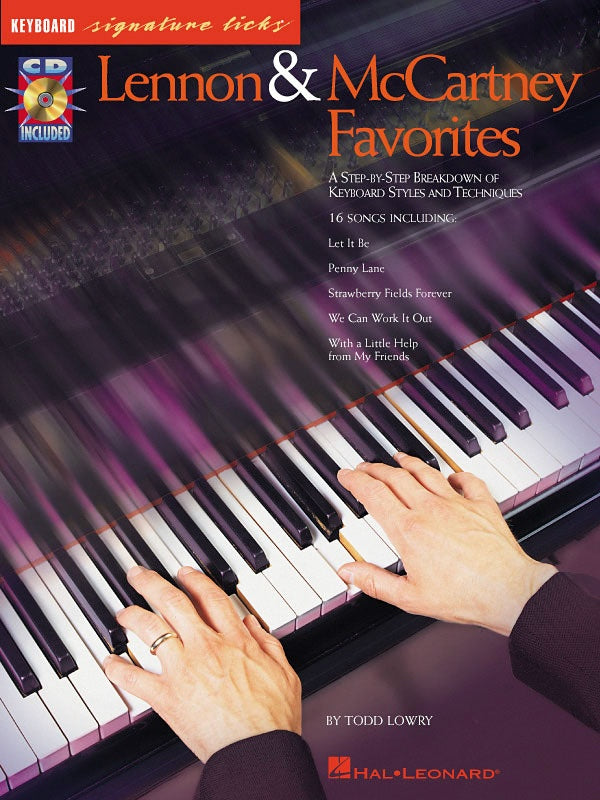 LENNON & MCCARTNEY FAVORITES KYBD SIG LICKS BK/CD