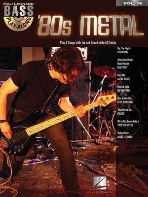 80S METAL BASS PLAY ALONG V16 BK/CD