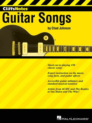 CLIFFSNOTES TO GUITAR SONGS GTR TAB