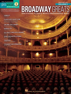 BROADWAY GREATS PRO VOCAL MEN V9 BK/CD