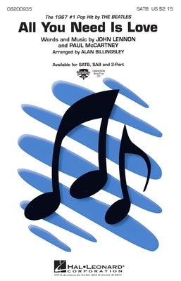 ALL YOU NEED IS LOVE SATB