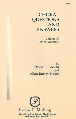 CHORAL QUESTIONS AND ANSWERS VOL 3