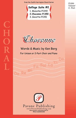 CHACONNE (FROM SOLFEGE SUITE #2) UNIS / 2PT