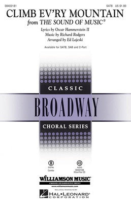 CLIMB EVERY MOUNTAIN SATB FROM SOUND OF MUSIC
