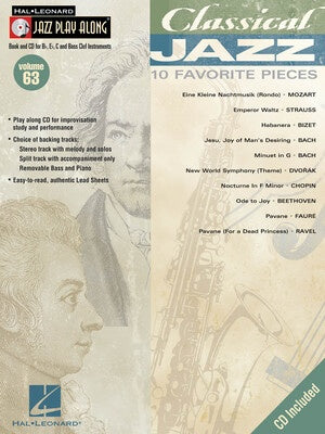 CLASSICAL JAZZ PLAY ALONG BK/CD V63