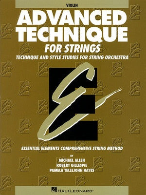 ADVANCED TECHNIQUE FOR STRINGS VIOLIN EE