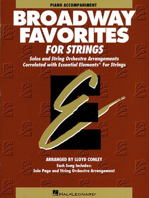 BROADWAY FAVORITES FOR STRINGS PIANO ACCOMPANIMENT EE