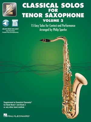 CLASSICAL SOLOS FOR TENOR SAX VOL 2 BK/OLM