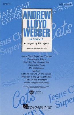 ANDREW LLOYD WEBBER IN CONCERT MED SAB