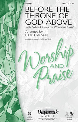 BEFORE THE THRONE OF GOD ABOVE SATB