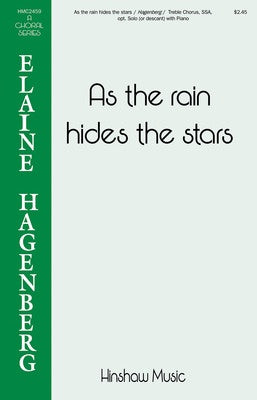 AS THE RAIN HIDES THE STARS SSA