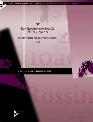 BARBER OF SEVILLE ACT 2 PT 2 SATB SAX QUARTET SC/PTS