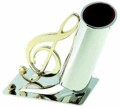 BRASS EYEGLASS HOLDER G CLEF