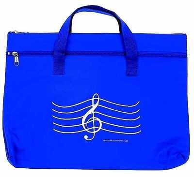 DBL ZIPPER PORTFOLIO G CLEF ROYAL BLUE