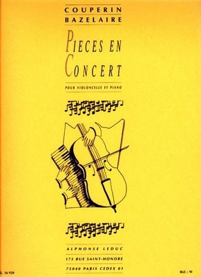 COUPERIN - PIECES EN CONCERT CELLO/PIANO ARR BAZELAIRE
