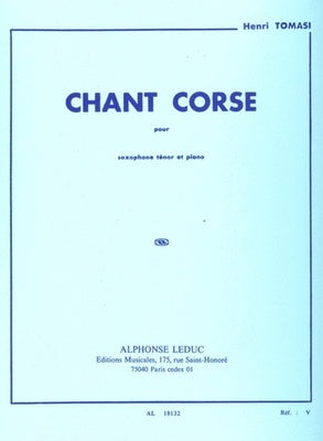 CHANT CORSE TENOR SAX/PIANO