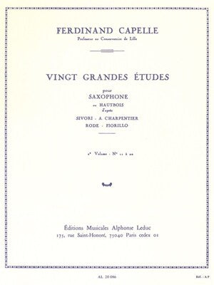 CAPELLE - 20 GRANDE ETUDES VOL 2 NO 11-20 SAX OR OBOE