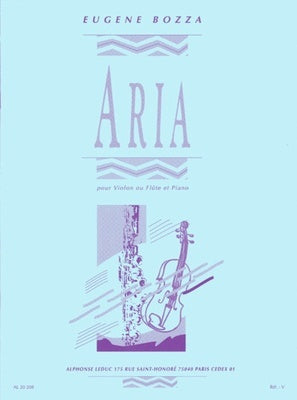 BOZZA - ARIA FOR FLUTE OR VIOLIN/PIANO