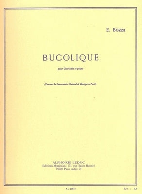 BOZZA - BUCOLIQUE FOR CLARINET/PIANO