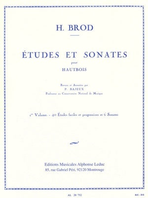 BROD - ETUDES AND SONATAS VOL 1 OBOE