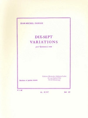 DAMASE - 17 VARIATIONS FOR WIND QUINTET SC/PTS