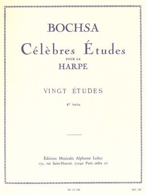 BOCHSA - 20 ETUDES VOL 1 FOR HARP