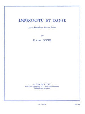 BOZZA - IMPROMPTU AND DANCE ALTO SAX/PIANO