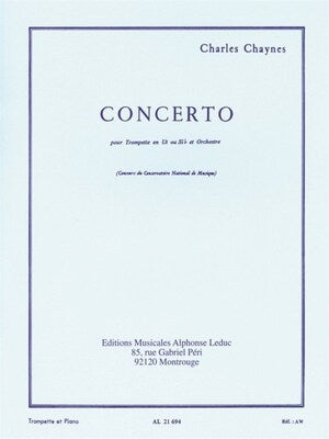 CHAYNES - CONCERTO FOR TRUMPET/PIANO