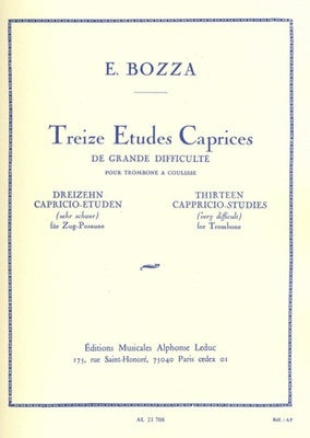 13 ETUDES CAPRICES DE GRAND DIFFICULTE TROMBONE