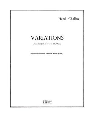 CHALLAN - VARIATIONS FOR TRUMPET/PIANO
