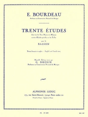 BOURDEAU - 30 ETUDES FOR SOLO BASSOON