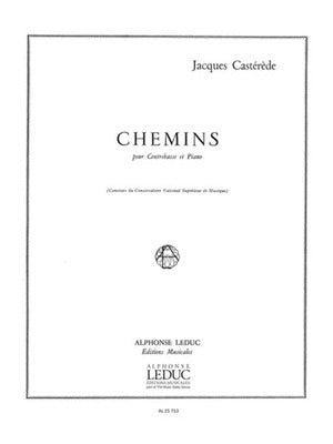 CASTEREDE - CHEMINS FOR DOUBLE BASS/PIANO